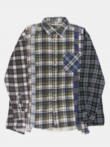 [REBUILD BY NEEDLES] Flannel Shirt -> 7 Cuts Wide Shirt / Assorted / TYPE 8<img class='new_mark_img2' src='https://img.shop-pro.jp/img/new/icons5.gif' style='border:none;display:inline;margin:0px;padding:0px;width:auto;' />