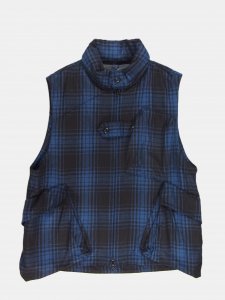 [ts(s)] Messenger Vest - Buffalo Plaid Wool/Nylon Cloth / Blue<img class='new_mark_img2' src='https://img.shop-pro.jp/img/new/icons5.gif' style='border:none;display:inline;margin:0px;padding:0px;width:auto;' />