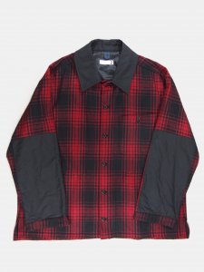 [ts(s)] Over Shirt Jacket - Buffalo Plaid Wool/Nylon Cloth / Red<img class='new_mark_img2' src='https://img.shop-pro.jp/img/new/icons5.gif' style='border:none;display:inline;margin:0px;padding:0px;width:auto;' />