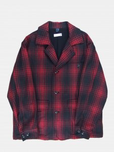 [ts(s)] Bird Watching Jacket - Buffalo Plaid Wool/Nylon Cloth / Red<img class='new_mark_img2' src='https://img.shop-pro.jp/img/new/icons5.gif' style='border:none;display:inline;margin:0px;padding:0px;width:auto;' />