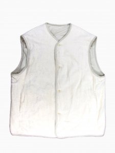 [TOUJOURS] Reversible Padded Utility Vest - Cotton Fine Pile Boa Cloth / Natural<img class='new_mark_img2' src='https://img.shop-pro.jp/img/new/icons5.gif' style='border:none;display:inline;margin:0px;padding:0px;width:auto;' />