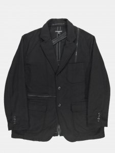 [ENGINEERED GARMENTS] Zip Jacket - Solid Poly Wool Flannel / Black<img class='new_mark_img2' src='https://img.shop-pro.jp/img/new/icons5.gif' style='border:none;display:inline;margin:0px;padding:0px;width:auto;' />