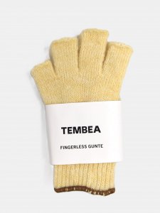 [TEMBEA] FINGERLESS GUNTE - WOOL/NYLON / LT-YELLOW/COFFEE<img class='new_mark_img2' src='https://img.shop-pro.jp/img/new/icons5.gif' style='border:none;display:inline;margin:0px;padding:0px;width:auto;' />