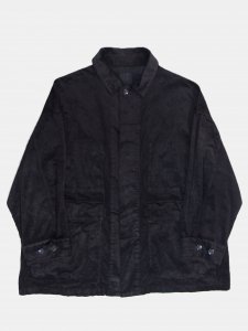 [TOUJOURS] Coverall Jacket - Garment Dye Viscose/Cotton Stretch Velvet Cloth / Midnight<img class='new_mark_img2' src='https://img.shop-pro.jp/img/new/icons5.gif' style='border:none;display:inline;margin:0px;padding:0px;width:auto;' />