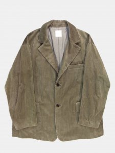 [TOUJOURS] Oversized 1+2 Button Sack Jacket - Cotton Wide Wale Corduroy Cloth / Sage<img class='new_mark_img2' src='https://img.shop-pro.jp/img/new/icons5.gif' style='border:none;display:inline;margin:0px;padding:0px;width:auto;' />