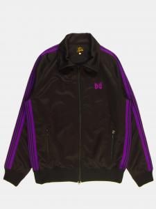 [NEEDLES  SUNRISE MARKET]  Track Jacket - Poly Smooth / Black/Reddish Purple<img class='new_mark_img2' src='https://img.shop-pro.jp/img/new/icons5.gif' style='border:none;display:inline;margin:0px;padding:0px;width:auto;' />