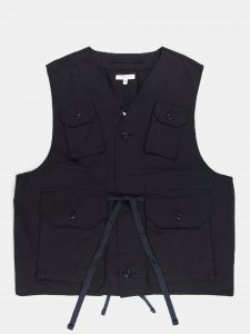 [ENGINEERED GARMENTS] C-1 Vest - High Count Twill / Dk.Navy<img class='new_mark_img2' src='https://img.shop-pro.jp/img/new/icons5.gif' style='border:none;display:inline;margin:0px;padding:0px;width:auto;' />