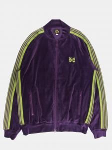 [NEEDLES] Rib Collar Track Jacket - C/PE Velour / Purple<img class='new_mark_img2' src='https://img.shop-pro.jp/img/new/icons5.gif' style='border:none;display:inline;margin:0px;padding:0px;width:auto;' />