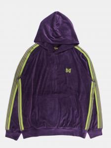 [NEEDLES] Track Hoody - C/PE Velour / Purple<img class='new_mark_img2' src='https://img.shop-pro.jp/img/new/icons5.gif' style='border:none;display:inline;margin:0px;padding:0px;width:auto;' />