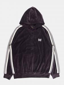 [NEEDLES] Track Hoody - C/PE Velour / Charcoal<img class='new_mark_img2' src='https://img.shop-pro.jp/img/new/icons5.gif' style='border:none;display:inline;margin:0px;padding:0px;width:auto;' />