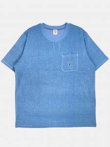 [SOUTH2 WEST8] S/S Round Pocket Tee - C/PE Pile / Blue<img class='new_mark_img2' src='https://img.shop-pro.jp/img/new/icons5.gif' style='border:none;display:inline;margin:0px;padding:0px;width:auto;' />