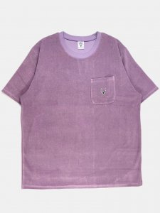 [SOUTH2 WEST8] S/S Round Pocket Tee - C/PE Pile / Lavender<img class='new_mark_img2' src='https://img.shop-pro.jp/img/new/icons5.gif' style='border:none;display:inline;margin:0px;padding:0px;width:auto;' />