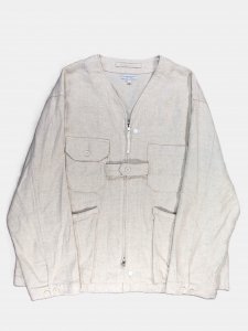 [ENGINEERED GARMENTS] Cardigan Jacket - CL Java Cloth / Natural<img class='new_mark_img2' src='https://img.shop-pro.jp/img/new/icons5.gif' style='border:none;display:inline;margin:0px;padding:0px;width:auto;' />