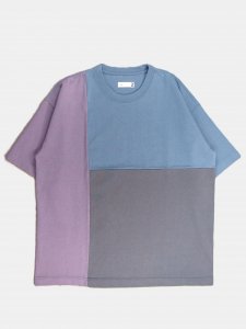 [ts(s)] 3 Color Block T-Shirt - Cotton Open-end Yarn High-count Jersey / Lavender<img class='new_mark_img2' src='https://img.shop-pro.jp/img/new/icons5.gif' style='border:none;display:inline;margin:0px;padding:0px;width:auto;' />