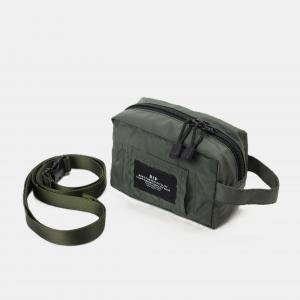 [BAGSINPROGRESS] BELT POUCH MINI - Nylon Twill / Khaki Green