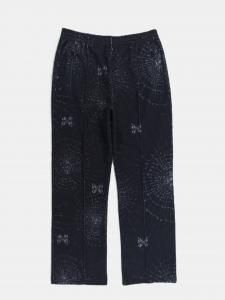 [NEEDLES] Track Pant - Pile Jacquard  / Spider Web / Black<img class='new_mark_img2' src='https://img.shop-pro.jp/img/new/icons5.gif' style='border:none;display:inline;margin:0px;padding:0px;width:auto;' />