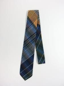 [ENGINEERED GARMENTS] Neck Tie - Madras Dobby Jacquard / Navy/Yellow/Green<img class='new_mark_img2' src='https://img.shop-pro.jp/img/new/icons5.gif' style='border:none;display:inline;margin:0px;padding:0px;width:auto;' />