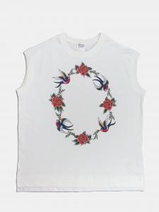 [RHODOLIRION] Printed Tattoo Tee / White<img class='new_mark_img2' src='https://img.shop-pro.jp/img/new/icons5.gif' style='border:none;display:inline;margin:0px;padding:0px;width:auto;' />