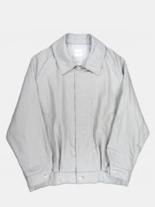 [TOUJOURS] Oversize Harrington Jacket - Cotton/Silk Light Weight Gaberdine Cloth / Smoke Gray<img class='new_mark_img2' src='https://img.shop-pro.jp/img/new/icons5.gif' style='border:none;display:inline;margin:0px;padding:0px;width:auto;' />
