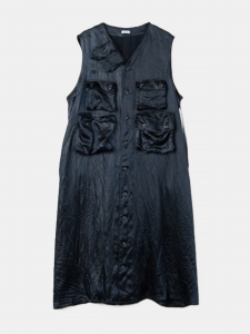 [tActi] C-1 Dress - Shiny Acetate / Dark Navy<img class='new_mark_img2' src='https://img.shop-pro.jp/img/new/icons5.gif' style='border:none;display:inline;margin:0px;padding:0px;width:auto;' />