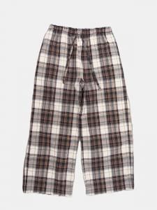 [TOUJOURS] Pajama Pants - Fade Finished Recycle Cotton Madras Plaid Cloth / Brown<img class='new_mark_img2' src='https://img.shop-pro.jp/img/new/icons5.gif' style='border:none;display:inline;margin:0px;padding:0px;width:auto;' />