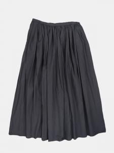 [TOUJOURS] Random Pleated Maxi Skirt - Fine Yarn Cotton Cloth / Charcoal Brown<img class='new_mark_img2' src='https://img.shop-pro.jp/img/new/icons5.gif' style='border:none;display:inline;margin:0px;padding:0px;width:auto;' />