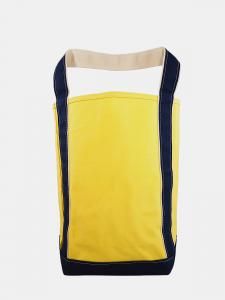 [TEMBEA] BAGUETTE TOTE MEDIUM 3TONE / LT-YELLOW/NAT/DK-NAVY