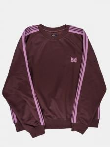 [NEEDLES] Track Crew Neck Shirt - Poly Smooth / Brown<img class='new_mark_img2' src='https://img.shop-pro.jp/img/new/icons5.gif' style='border:none;display:inline;margin:0px;padding:0px;width:auto;' />
