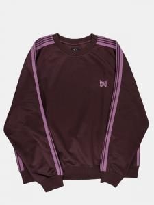 [NEEDLES] Track Crew Neck Shirt - Poly Smooth / Brown<img class='new_mark_img2' src='https://img.shop-pro.jp/img/new/icons5.gif' style='border:none;display:inline;margin:0px;padding:0px;width:auto;' />