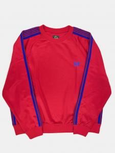 [NEEDLES] Track Crew Neck Shirt - Poly Smooth / Red<img class='new_mark_img2' src='https://img.shop-pro.jp/img/new/icons5.gif' style='border:none;display:inline;margin:0px;padding:0px;width:auto;' />