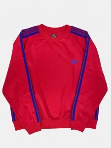 [NEEDLES] Track Crew Neck Shirt - Poly Smooth / Red<img class='new_mark_img2' src='https://img.shop-pro.jp/img/new/icons5.gif' style='border:none;display:inline;margin:0px;padding:0px;width:auto;' />