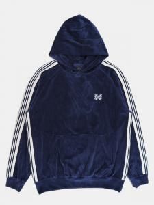 [NEEDLES] Track Hoody - C/PE Velour / Navy<img class='new_mark_img2' src='https://img.shop-pro.jp/img/new/icons5.gif' style='border:none;display:inline;margin:0px;padding:0px;width:auto;' />