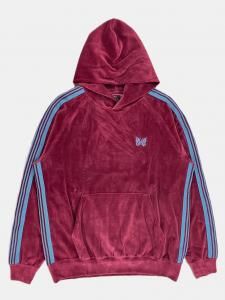 [NEEDLES] Track Hoody - C/PE Velour / Burgundy<img class='new_mark_img2' src='https://img.shop-pro.jp/img/new/icons5.gif' style='border:none;display:inline;margin:0px;padding:0px;width:auto;' />