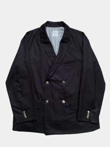 [TOUJOURS] Double Breasted Jacket - Super 120's Worsted Wool Flannel Cloth / Navy<img class='new_mark_img2' src='https://img.shop-pro.jp/img/new/icons5.gif' style='border:none;display:inline;margin:0px;padding:0px;width:auto;' />