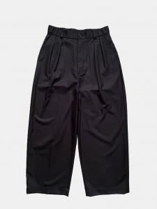 [TOUJOURS] 2 In-pleat Baggy Pants - Super 120's Worsted Wool Flannel Cloth / Navy<img class='new_mark_img2' src='https://img.shop-pro.jp/img/new/icons5.gif' style='border:none;display:inline;margin:0px;padding:0px;width:auto;' />