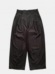 [TOUJOURS] 2 In-pleat Baggy Pants - Super 120's Worsted Wool Flannel Cloth / Charcoal<img class='new_mark_img2' src='https://img.shop-pro.jp/img/new/icons5.gif' style='border:none;display:inline;margin:0px;padding:0px;width:auto;' />