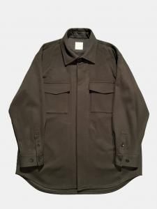 [TOUJOURS] Baggy C.P.O. Shirt Jacket - Beaver Finished Wool/Cashmere Cloth / Chestnut<img class='new_mark_img2' src='https://img.shop-pro.jp/img/new/icons5.gif' style='border:none;display:inline;margin:0px;padding:0px;width:auto;' />