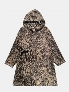[ENGINEERED GARMENTS] Knit Robe - Wool Poly Leopard Jacquard / Brown<img class='new_mark_img2' src='https://img.shop-pro.jp/img/new/icons5.gif' style='border:none;display:inline;margin:0px;padding:0px;width:auto;' />