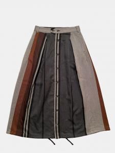 [ENGINEERED GARMENTS WOMEN] Tuck Skirt - Wide Stripe Worsted Wool / Multi Color<img class='new_mark_img2' src='https://img.shop-pro.jp/img/new/icons5.gif' style='border:none;display:inline;margin:0px;padding:0px;width:auto;' />