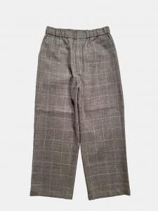 [TOUJOURS] Easy Trousers - Rustic Windowpane Wool/Linen Cloth / Gray<img class='new_mark_img2' src='https://img.shop-pro.jp/img/new/icons5.gif' style='border:none;display:inline;margin:0px;padding:0px;width:auto;' />