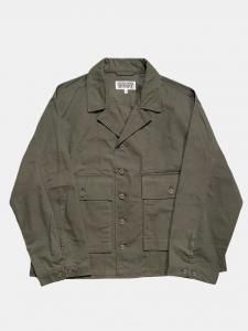 [ENGINEERED GARMENTS WORKADAY] Sea Bees Jacket - Heavyweight Cotton Ripstop / Olive<img class='new_mark_img2' src='https://img.shop-pro.jp/img/new/icons5.gif' style='border:none;display:inline;margin:0px;padding:0px;width:auto;' />