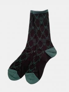 [SOUTH2 WEST8] Socks - Jq. / Skull & Target / Black