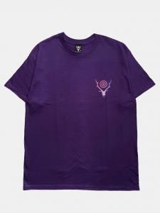 [SOUTH2 WEST8] S/S Crew Neck Tee - Skull & Target Gradation / Purple