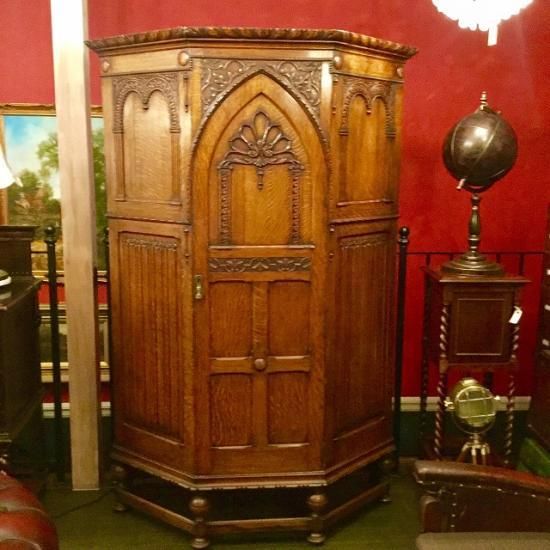 イギリス アンティーク家具 ホールローブ ワードローブ 1930年頃 755A 1920年頃 オーク材 イギリス アンティーク・ワードローブ