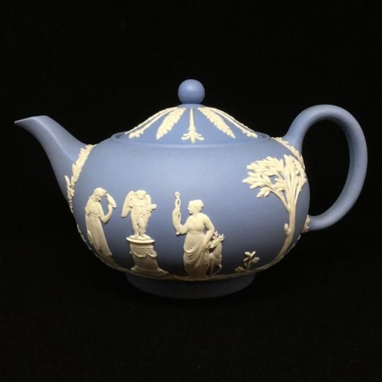 ウェッジウッド ジャスパーウェア ティーポット WEDGWOOD ☆新品☆ - 食器