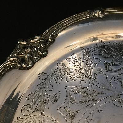 英国製アンティーク サルヴァ（トレイ） Φ26cm - 鎌倉