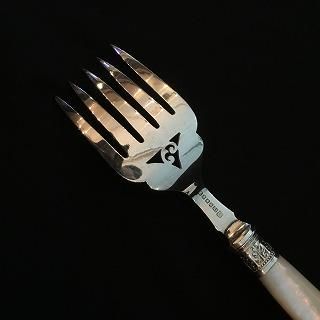 KAG0054: 英国製アンティーク フィッシュサーバーセット - 鎌倉