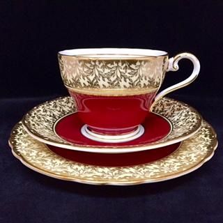 KAG0895:英国製ビンテージ トリオカップ (Aynsley) - 鎌倉