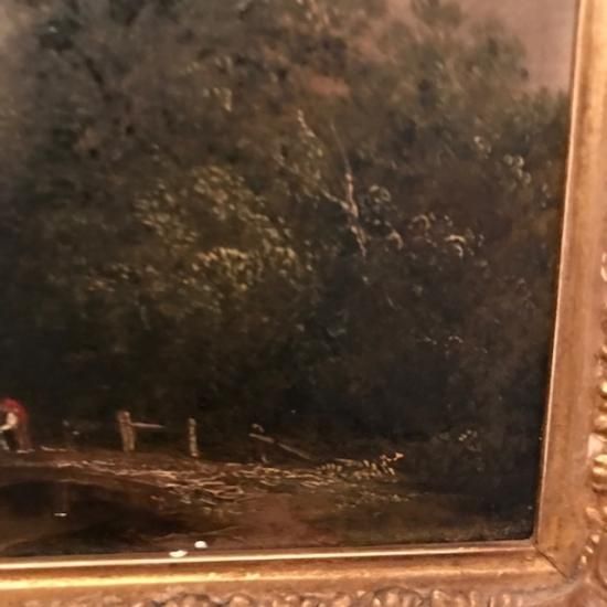 レンタル品】英国アンティーク油絵 (風景画）19世紀初期 - 鎌倉