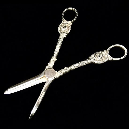 マッピング＆ウエッブ　グレープシザー　シルバープレート　アンティーク　イギリス マッピング＆ウエッブ グレープシザー シルバープレート